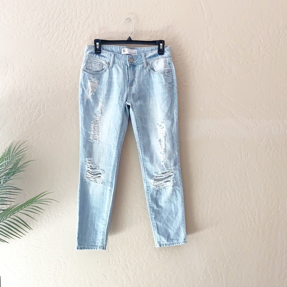 RSQ Brooklyn‎ Slouch Distressed Denim Light Jean